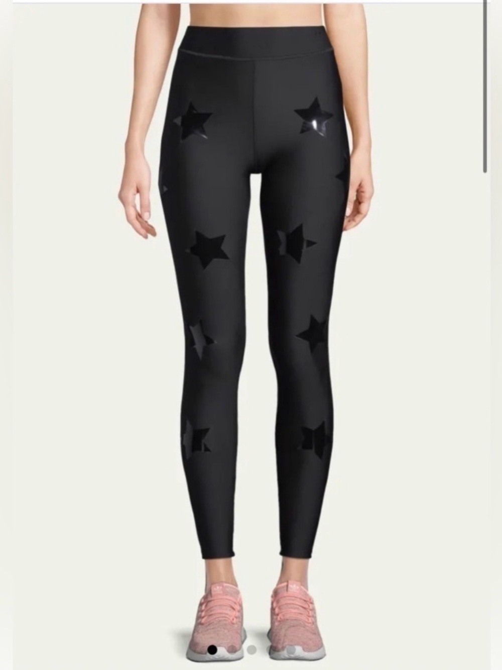 Ultracor Lux Knockout Star Print Black Ankle Leggings Small Compression Shaping